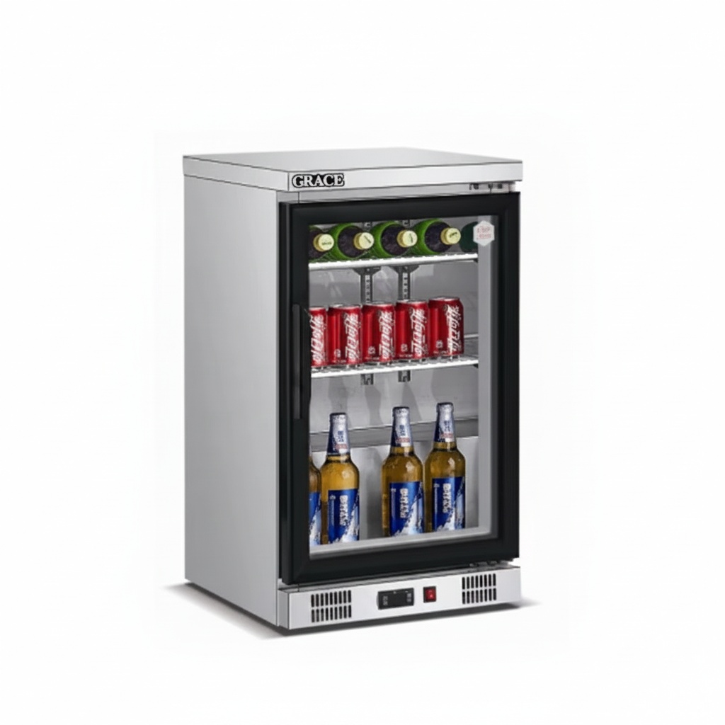 Wine Beer Dual Zone - ตู้เย็นใต้เคาน์เตอร์ สแตนเลส 304 ขนาด 520x500x840 มม.