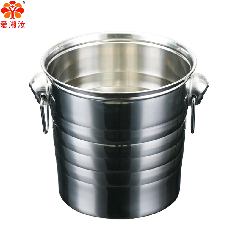 Ice Bucket Silver - Aixiangru ถังน้ําแข็งสแตนเลส 3L/5L/7L Gold Silver Tiger