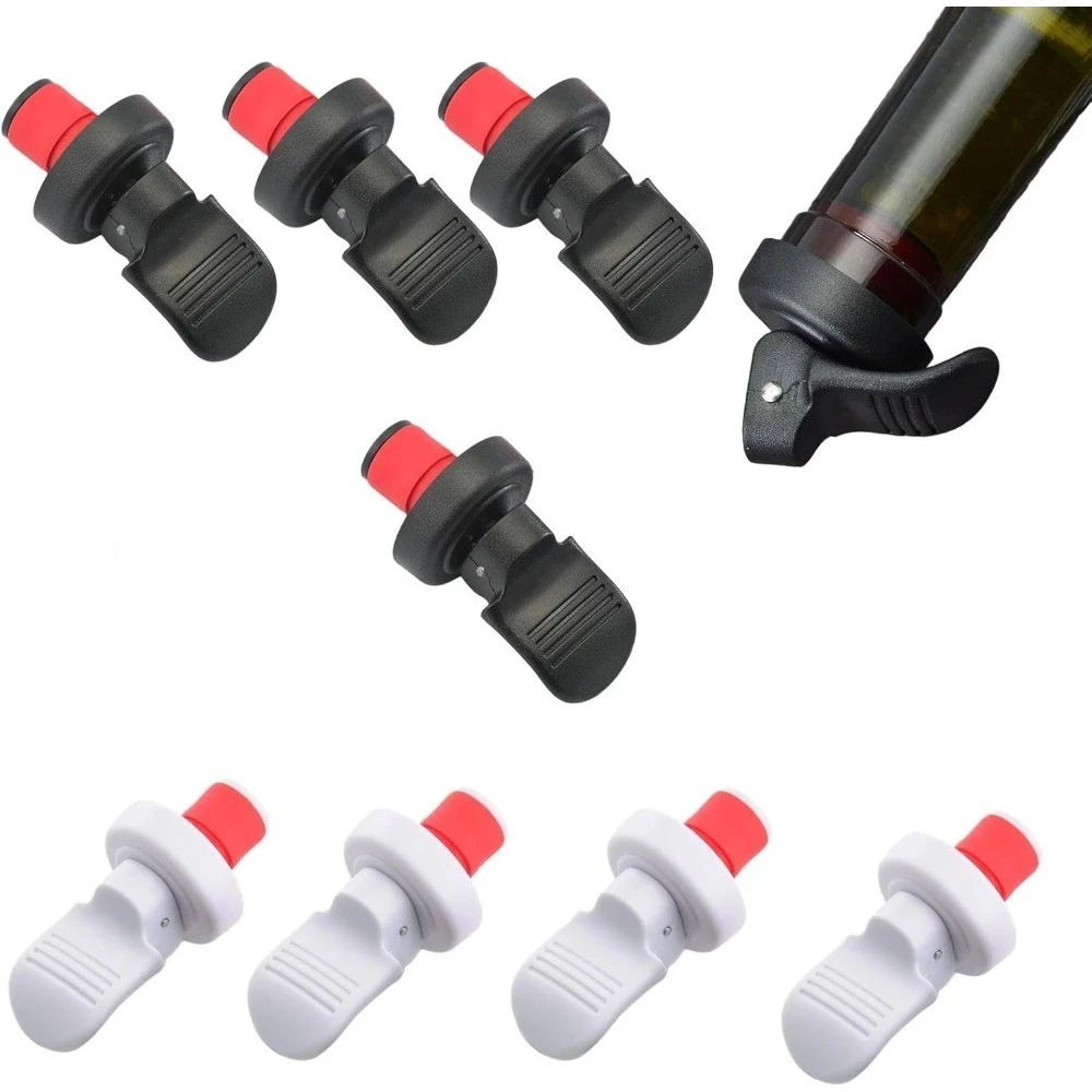 Wine Beer Market - 4PackWineBottle Stoppers วิสกี้ซีลเบียร์ยางขวด Stoppers อุปกรณ์บาร์เหมาะสําหรับขวดไวน์ส่วนใหญ่ในตลาด