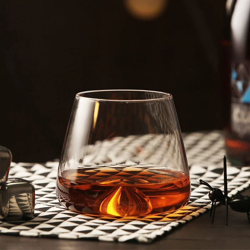 Wine Xo - แก้ววิสกี้ทรงเวอร์ท็อกซ์ก้นเว้าแบบใหม่ แก้วน้ำแข็งสำหรับดมกลิ่นวิสกี้ แก้ววิสกี้ XO แก้วบรั่นดี แก้วเบียร์