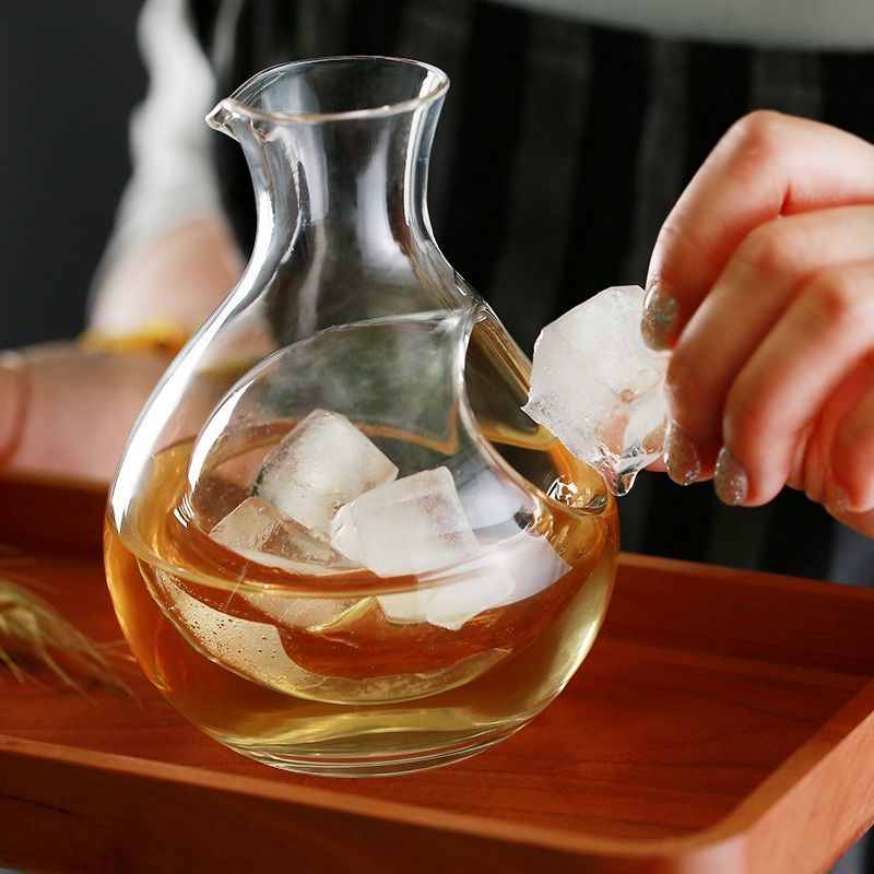 Wine Beer The Whiskey - เหยือกแก้วใสไร้สารตะกั่ว ดีไซน์ทันสมัย สำหรับใส่ไวน์ วิสกี้ สาเก เบียร์