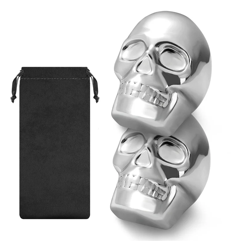 หินวิสกี้รูปหัวกะโหลก 2 ชิ้น ใ - Wine Beer The Whiskey บทวิจารณ์และราคา