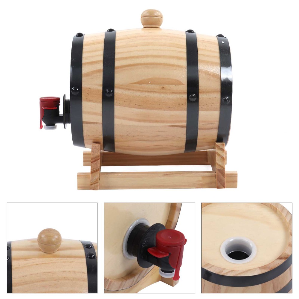ถังไม้สนวินเทจ 7 ชิ้น พร้อมขาต - Wine Beer The Whiskey บทวิจารณ์และราคา