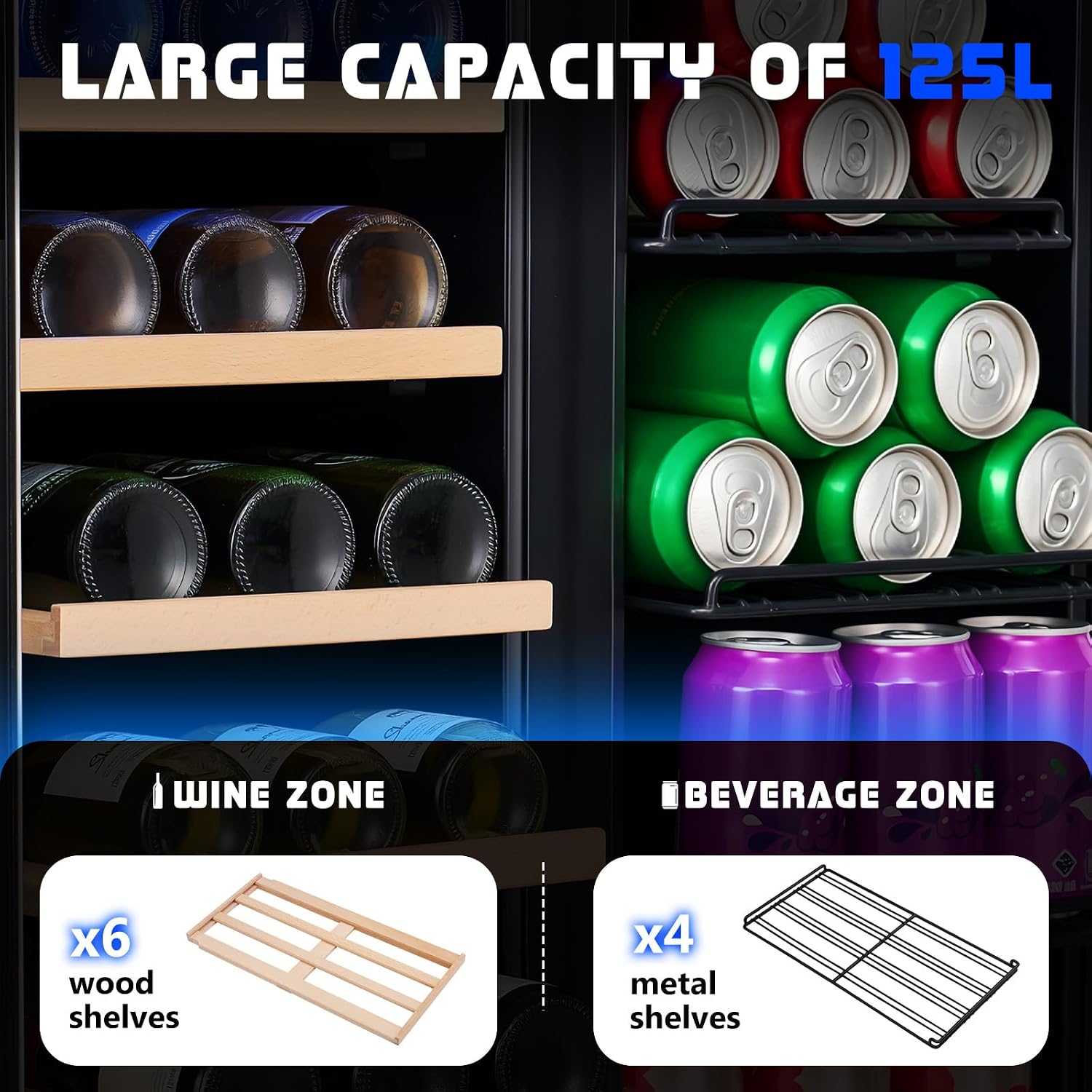 ตู้แช่เครื่องดื่ม, ตู้แช่ไวน์แ - Wine Beer Dual Zone บทวิจารณ์และราคา