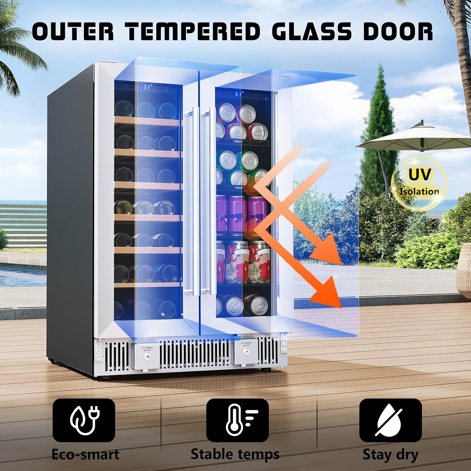 ตู้แช่เครื่องดื่ม, ตู้แช่ไวน์แ - Wine Beer Dual Zone บทวิจารณ์และราคา