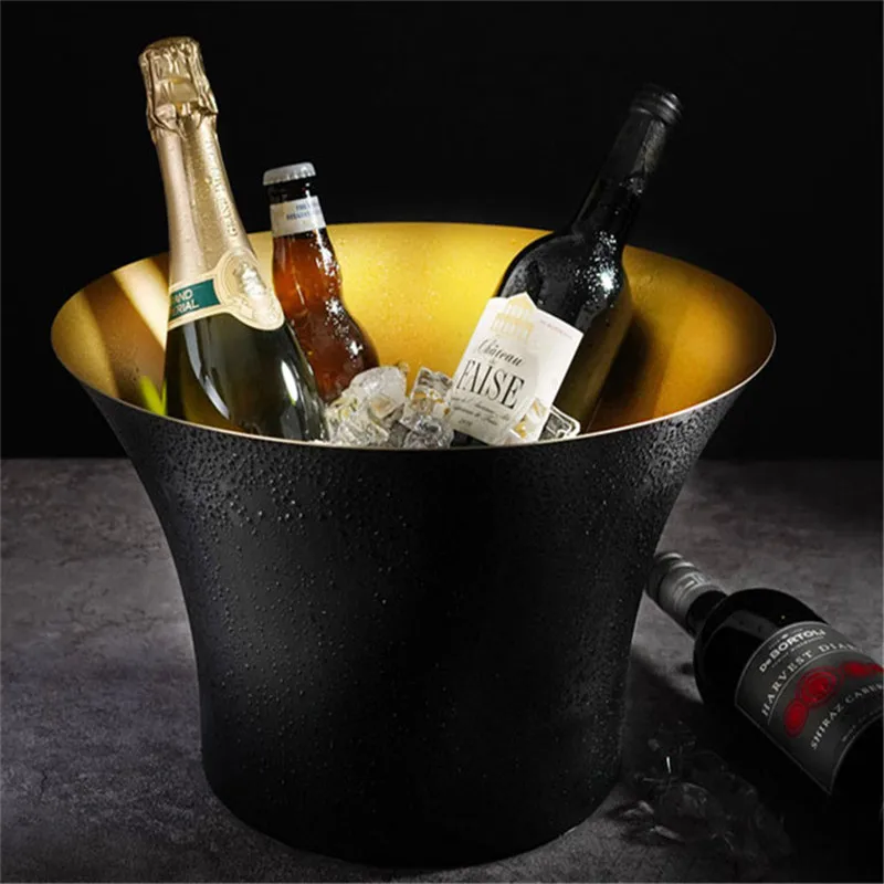 ถังแช่แชมเปญขนาดใหญ่ ถังเบียร์ - Ice Bucket Silver บทวิจารณ์และราคา