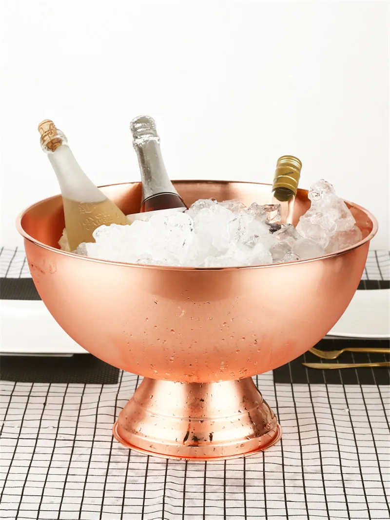 ถังแช่แชมเปญขนาดใหญ่ ถังเบียร์ - Ice Bucket Silver บทวิจารณ์และราคา