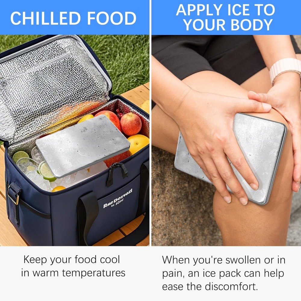 แพ็คน้ำแข็งสำหรับกล่องอาหารกลา - Ice Bucket Silver บทวิจารณ์และราคา