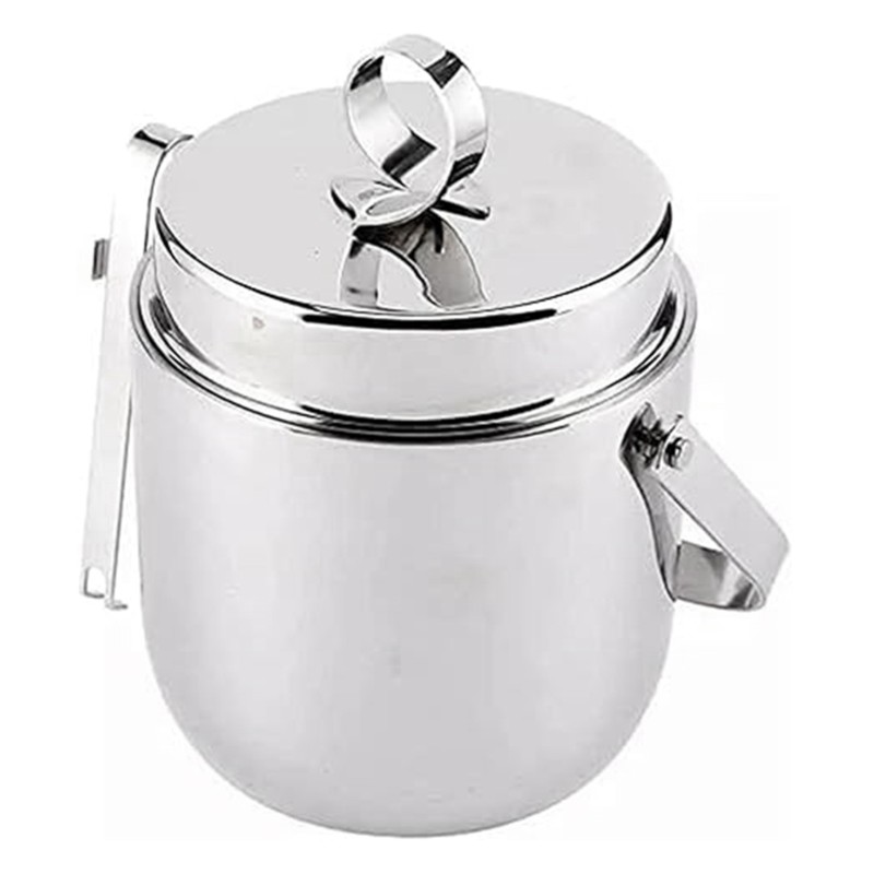 ABRE-ถังน้ำแข็งสแตนเลสแบบผนังส - Ice Bucket Silver บทวิจารณ์และราคา
