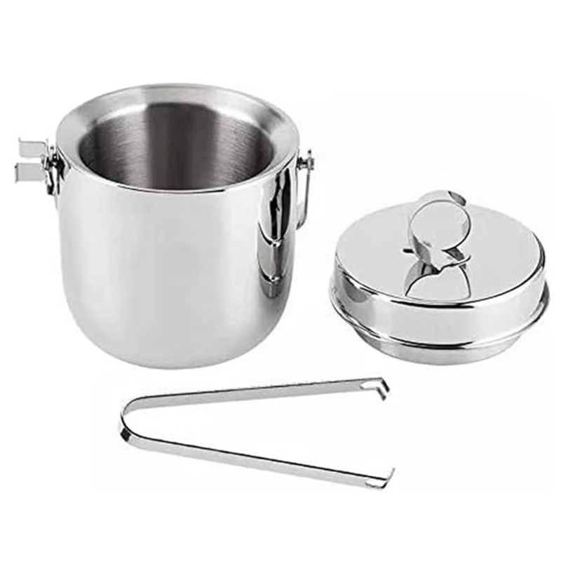 ABRE-ถังน้ำแข็งสแตนเลสแบบผนังส - Ice Bucket Silver บทวิจารณ์และราคา