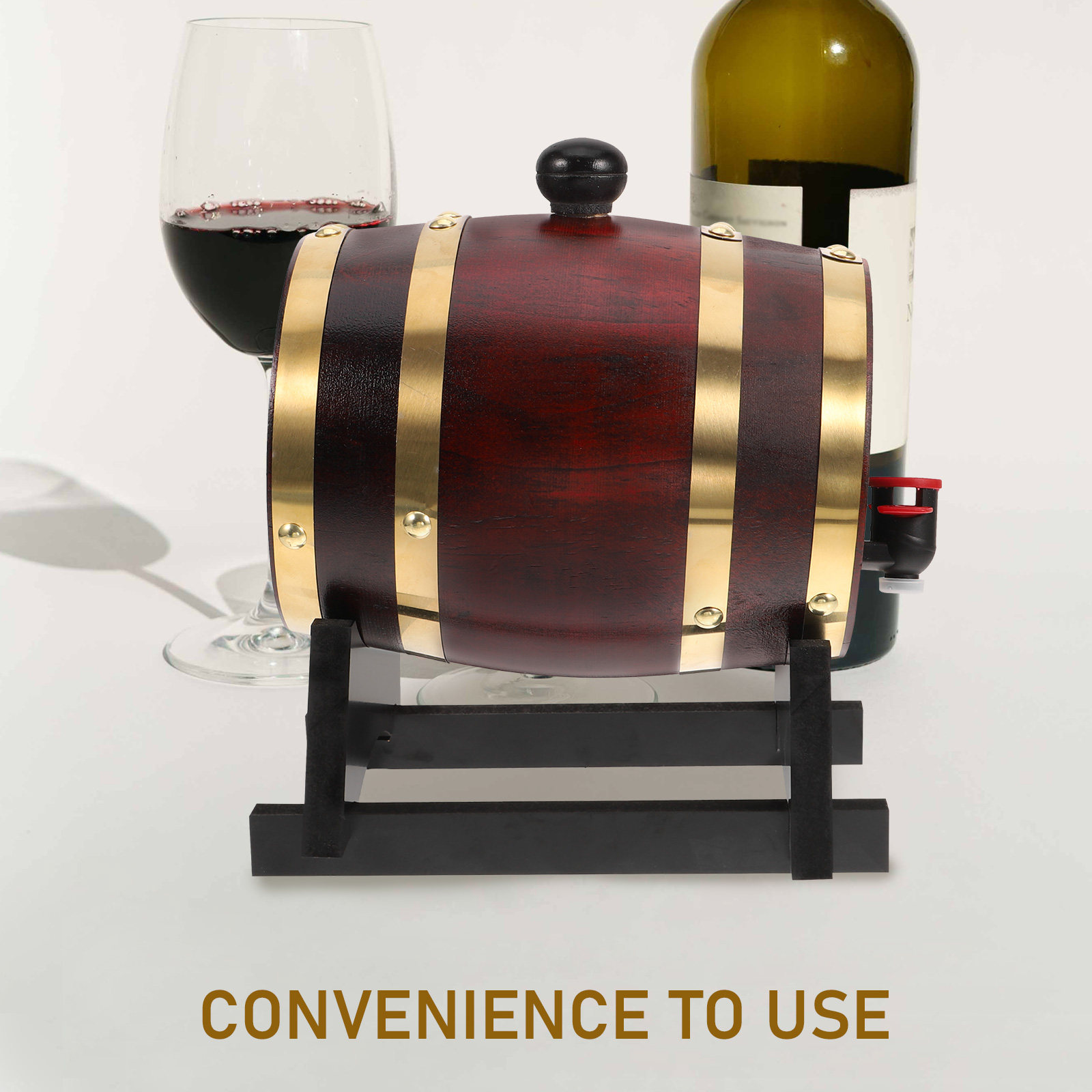 1 ชุดถังไม้สำหรับไวน์ 1 ลิตร ท - Wine Beer The Whiskey บทวิจารณ์และราคา