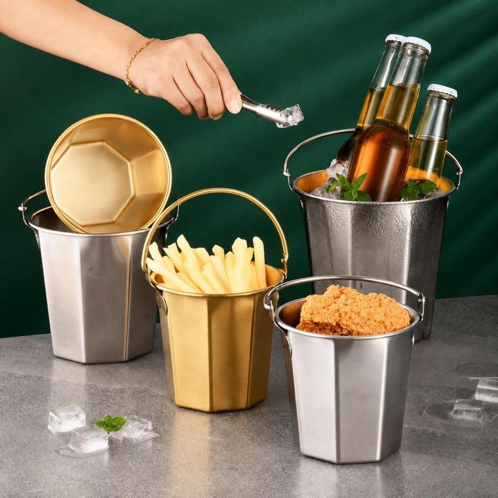 ถังน้ำแข็งขนาดเล็กความจุ 0.7 ล - Ice Bucket Silver บทวิจารณ์และราคา