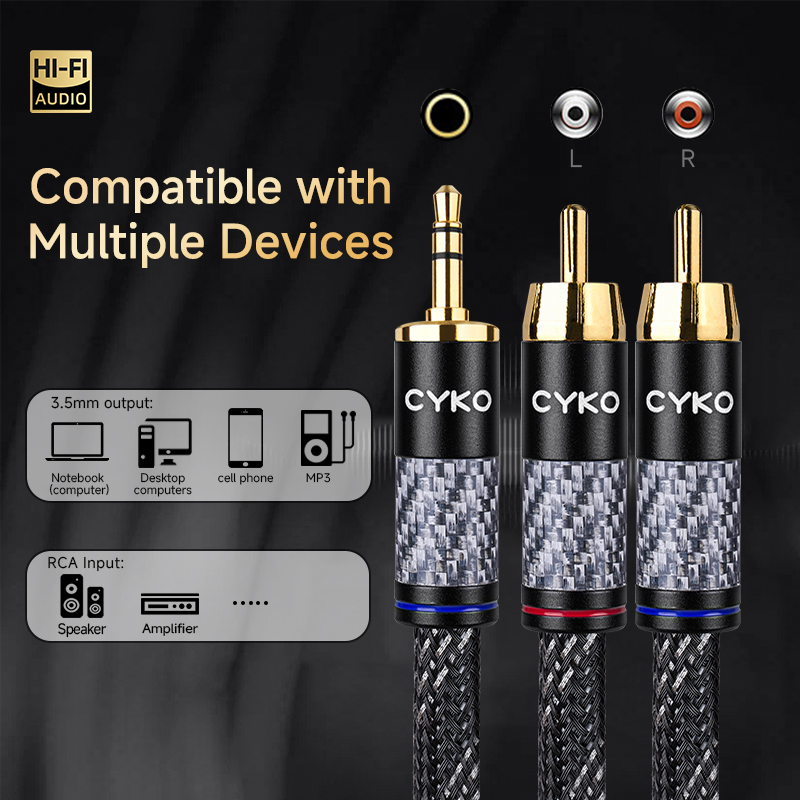 CYKO Hifi 6N OFC สายสัญญาณเสีย - Wine Xo บทวิจารณ์และราคา