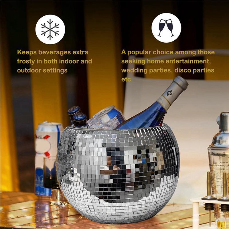 ABVS ชุดถังน้ำแข็งทรงดิสโก้บอล - Ice Bucket Silver บทวิจารณ์และราคา