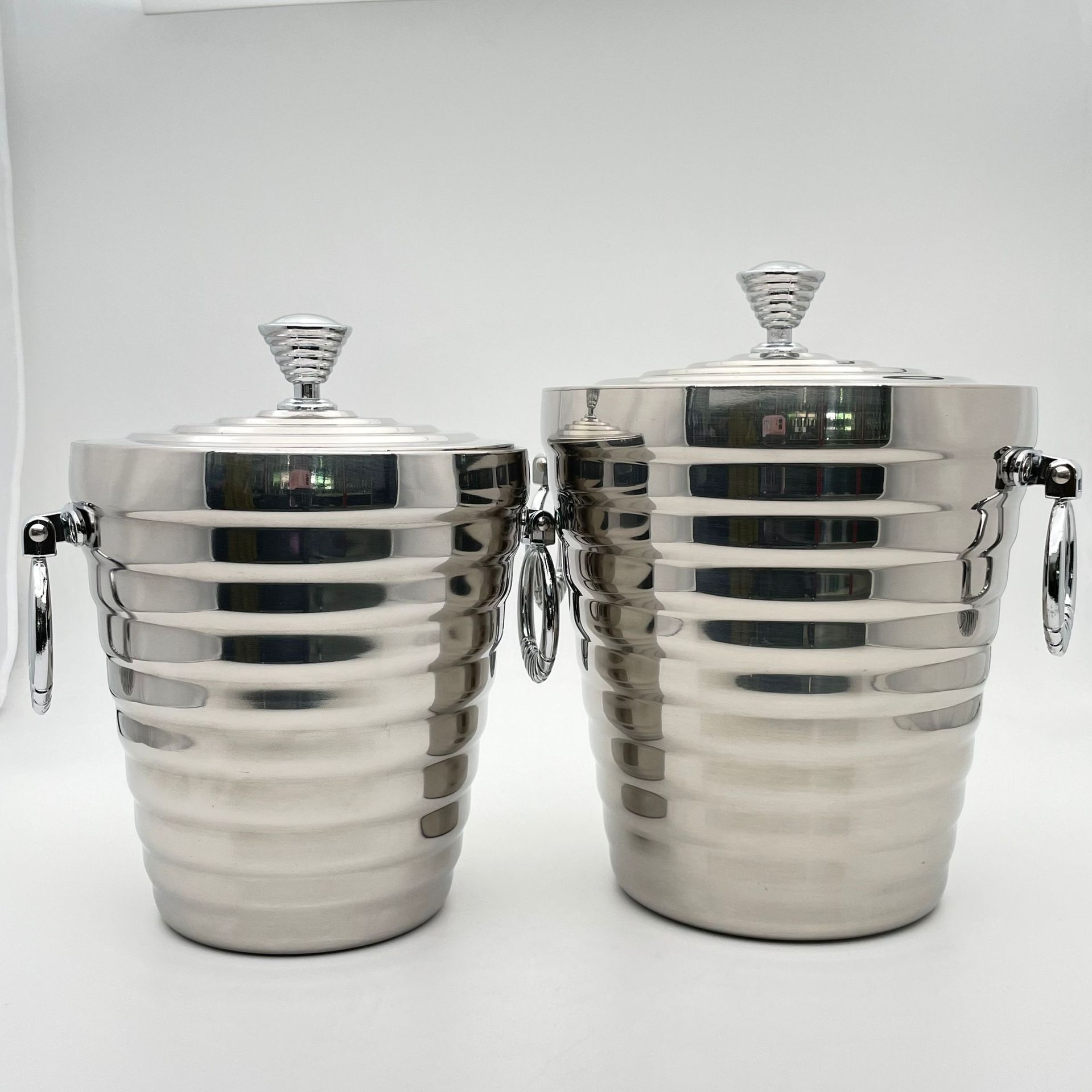 ถังน้ำแข็งสแตนเลสสองชั้น แบบมี - Ice Bucket Silver บทวิจารณ์และราคา