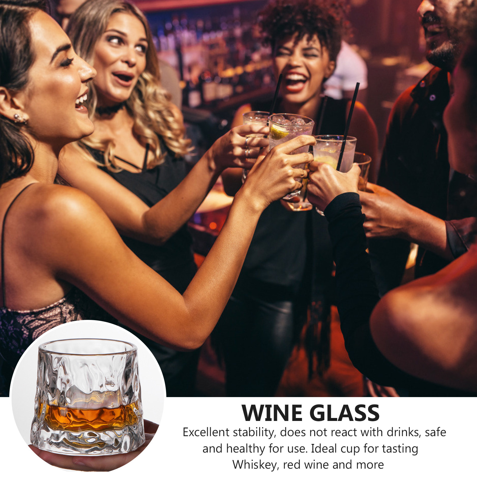 แก้วไวน์แบบมีลายตอก 1 ใบ แก้วว - Wine Beer The Whiskey บทวิจารณ์และราคา