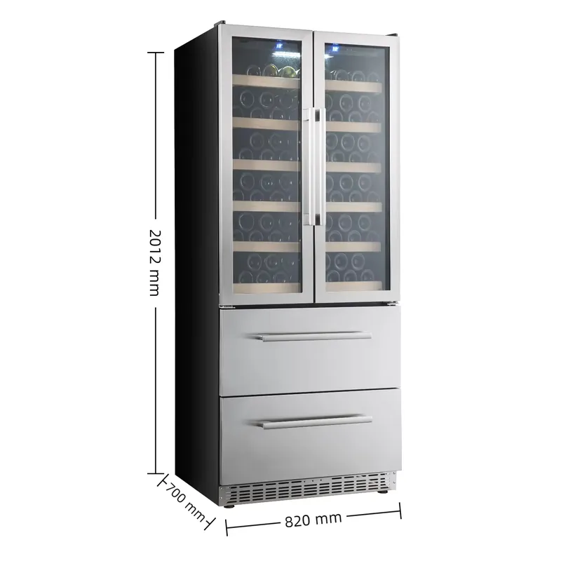 ตู้แช่ไวน์แบบฝังในบ้าน NE-362  - Wine Beer Dual Zone บทวิจารณ์และราคา